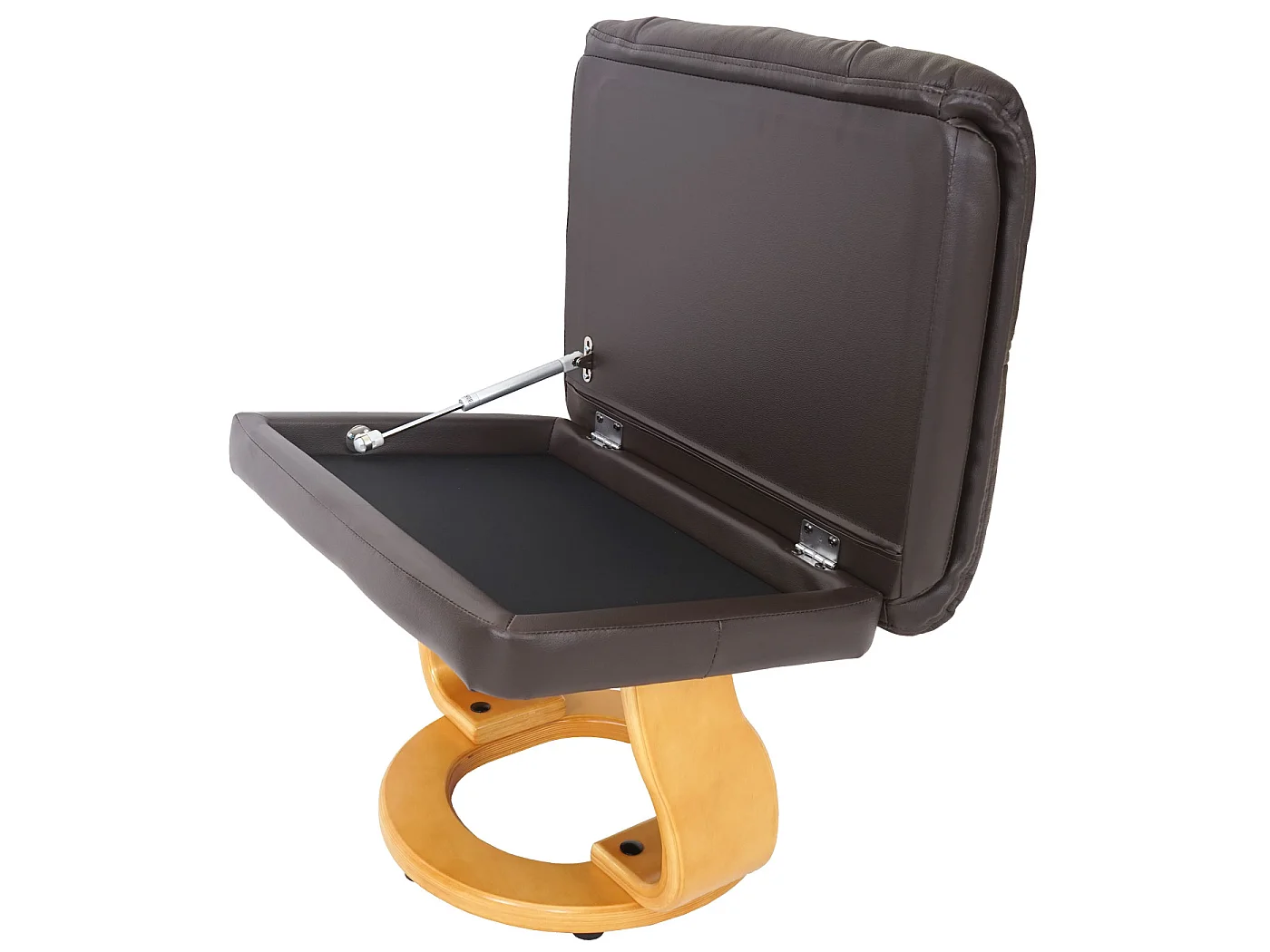 Relaxsessel Windsor XXL mit Hocker, Braun, naturbraun