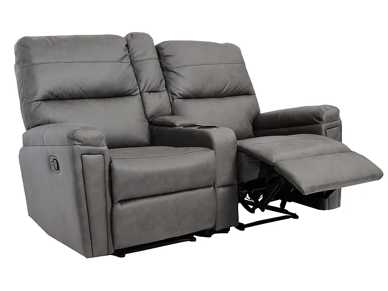 2-osobowy fotel kinowy MCW-K17,  tkanina/tekstylia ciemnoszary