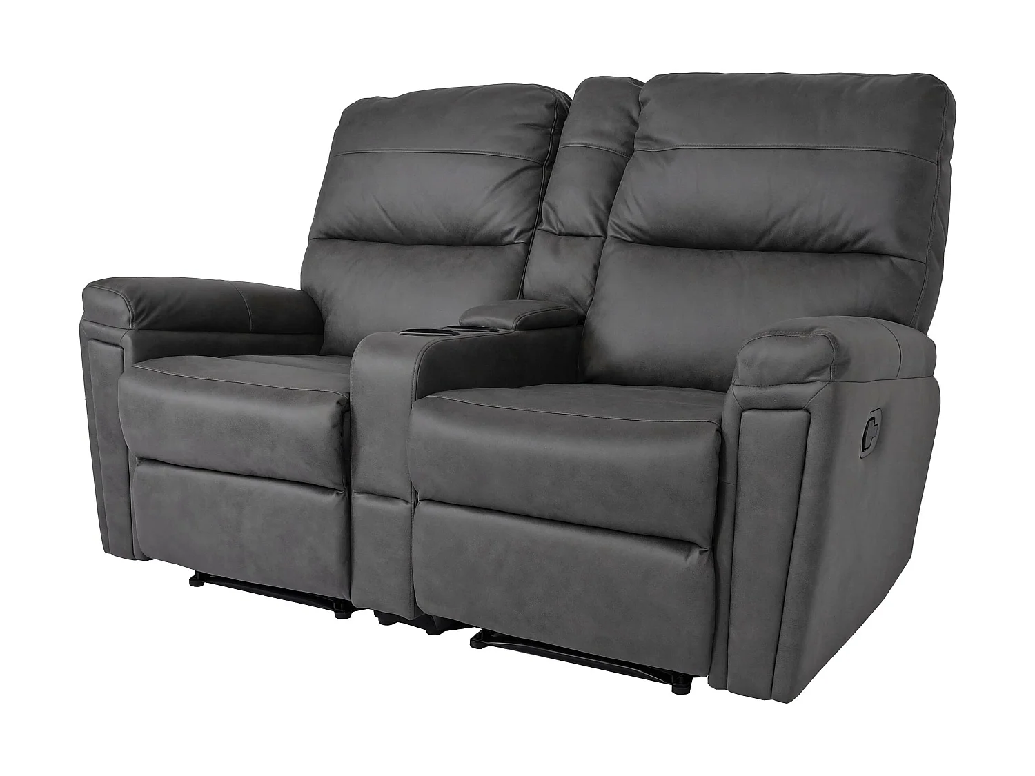 2-osobowy fotel kinowy MCW-K17,  tkanina/tekstylia ciemnoszary