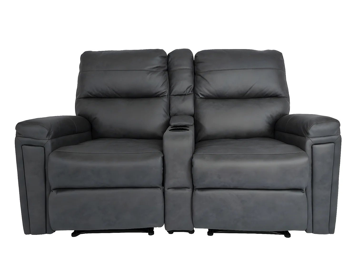 2-osobowy fotel kinowy MCW-K17,  tkanina/tekstylia ciemnoszary