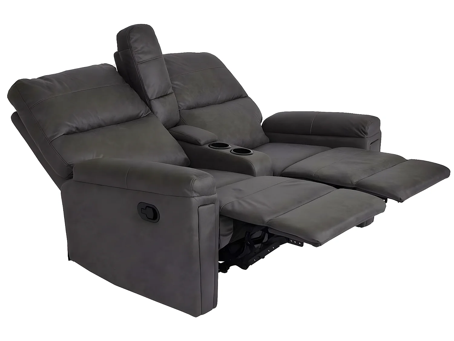 2-osobowy fotel kinowy MCW-K17,  tkanina/tekstylia ciemnoszary