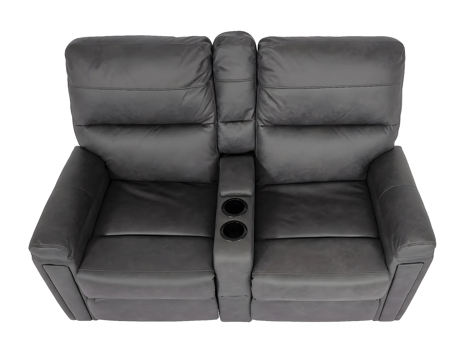 2-osobowy fotel kinowy MCW-K17,  tkanina/tekstylia ciemnoszary