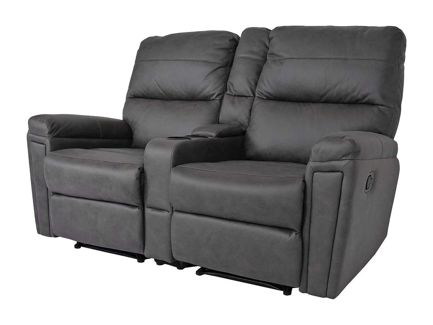 2-osobowy fotel kinowy MCW-K17,  tkanina/tekstylia ciemnoszary