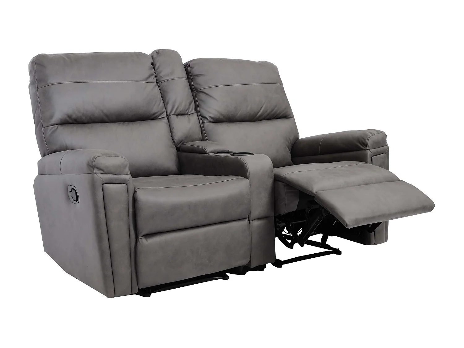 2-osobowy fotel kinowy MCW-K17,  tkanina/tekstylia ciemnoszary