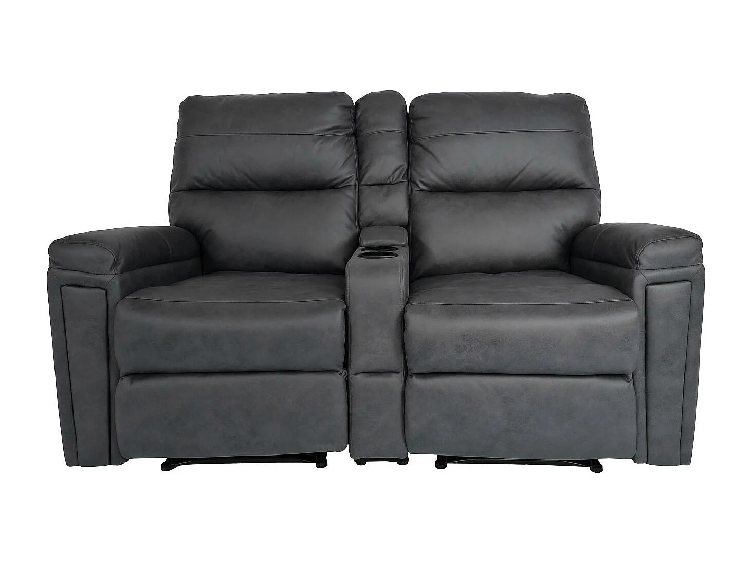 2-osobowy fotel kinowy MCW-K17,  tkanina/tekstylia ciemnoszary