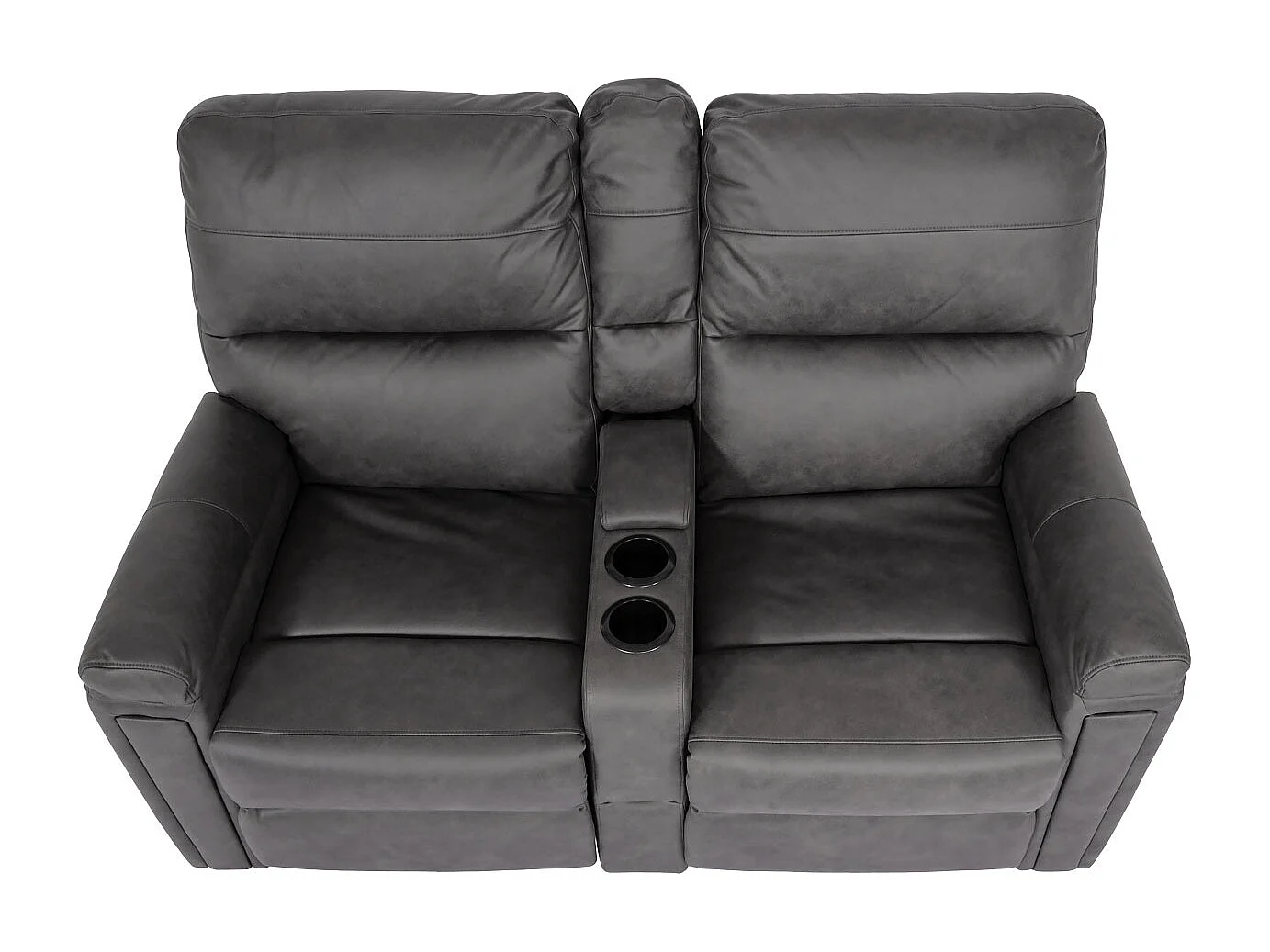 2-osobowy fotel kinowy MCW-K17,  tkanina/tekstylia ciemnoszary