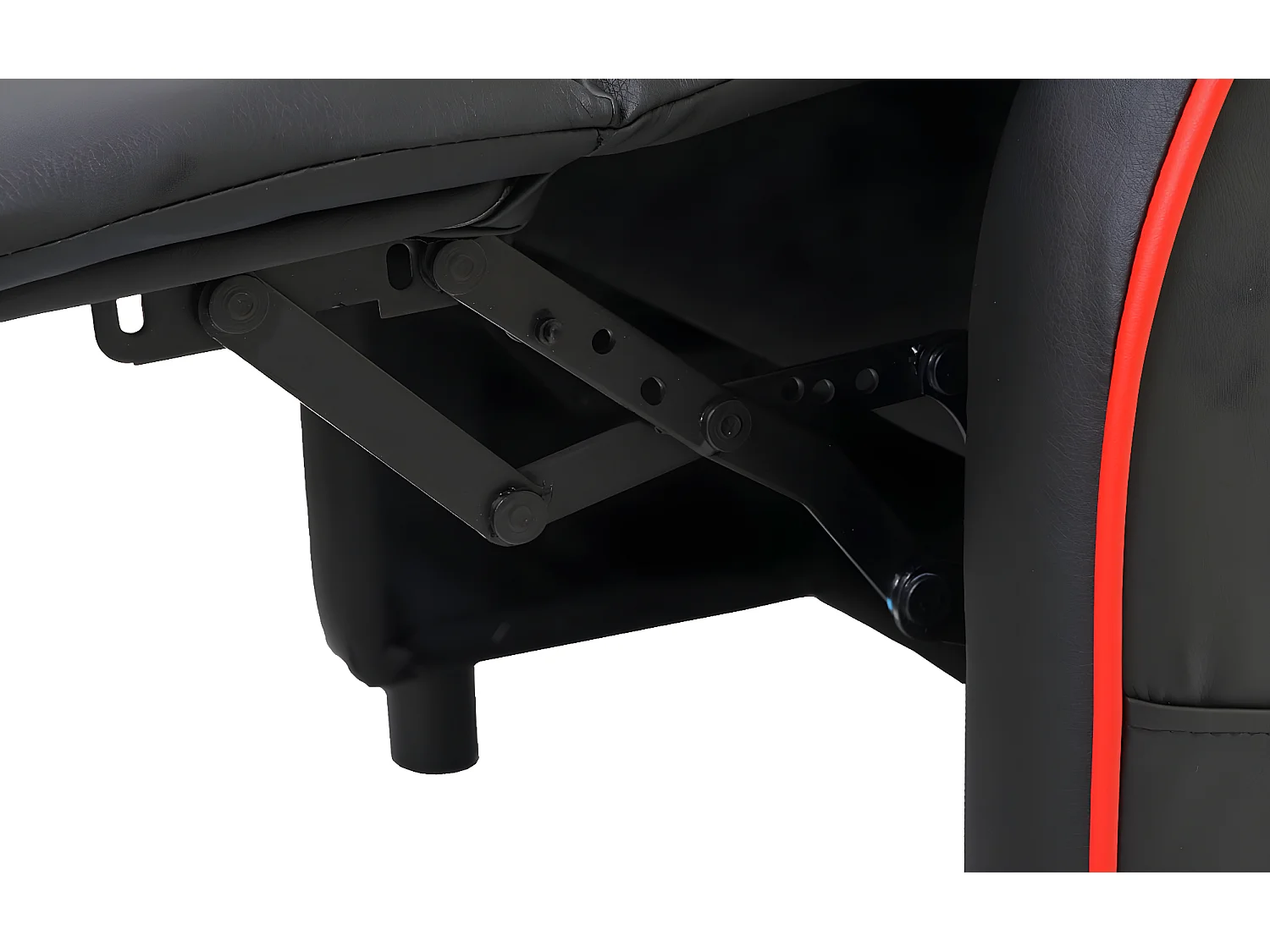 Fotel telewizyjny MCW-D68,  czarny/czerwony