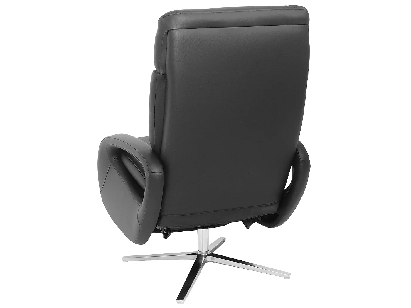 Relaxsessel MCW-L11 drehbar, Voll-Leder, Schwarz