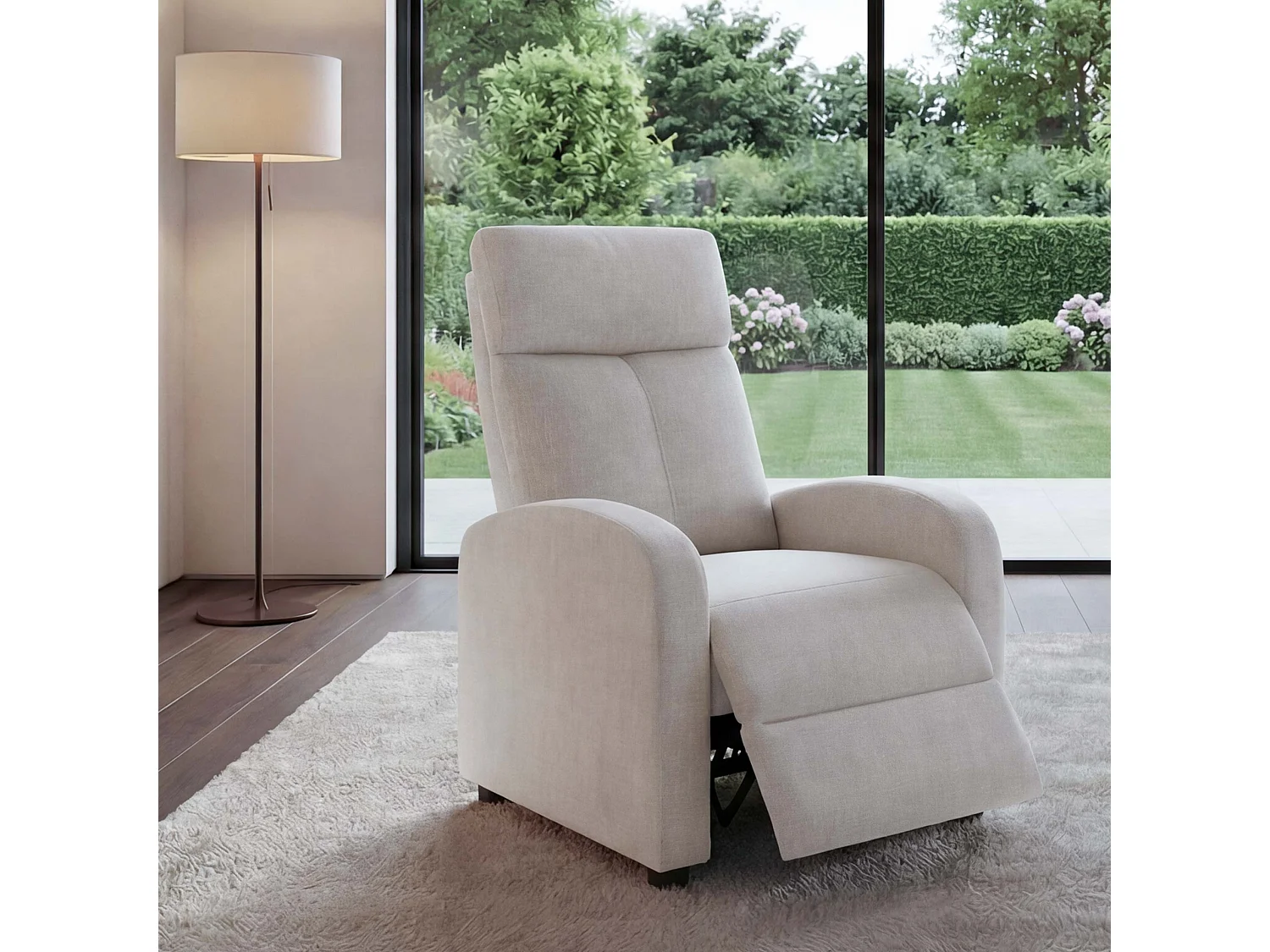 Relaxsessel MCW-F76, Creme