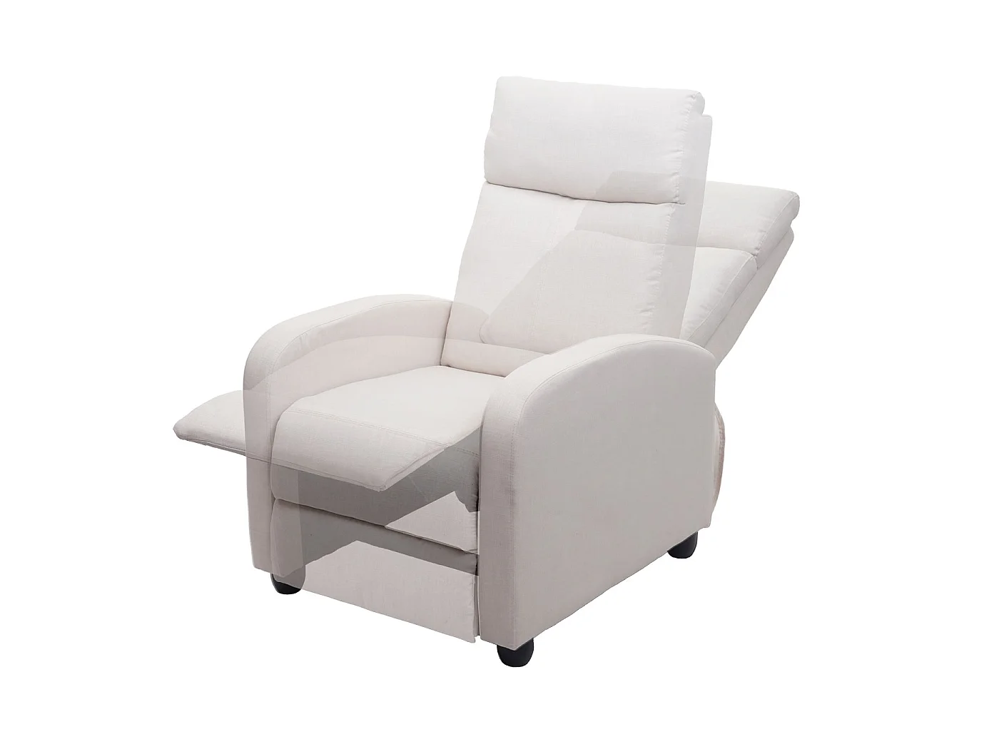 Fotel relaksacyjny MCW-F76,  kremowy