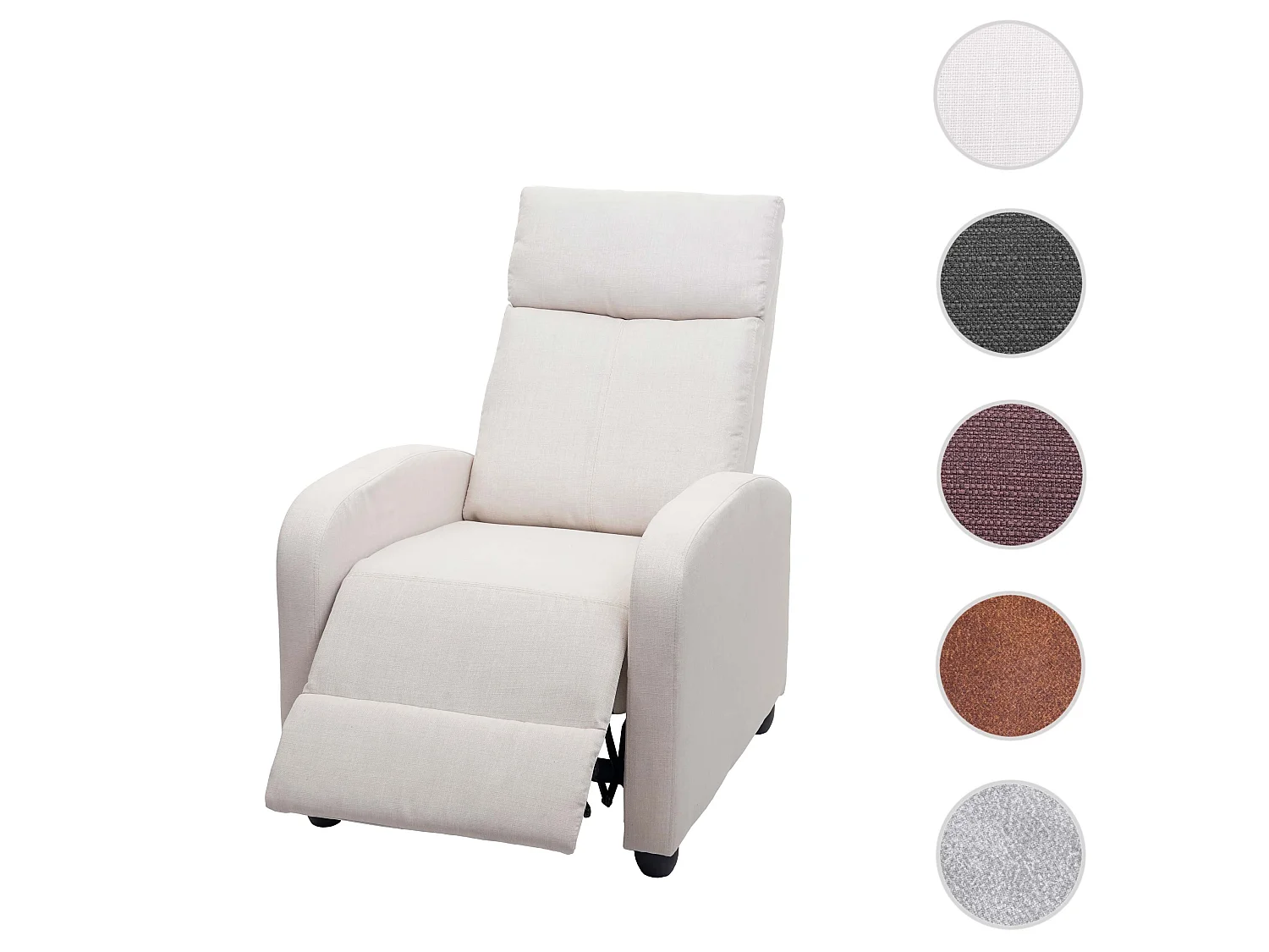 Fotel relaksacyjny MCW-F76,  kremowy