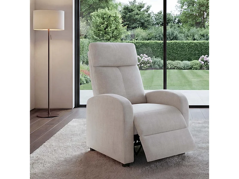 Relaxsessel MCW-F76, Creme