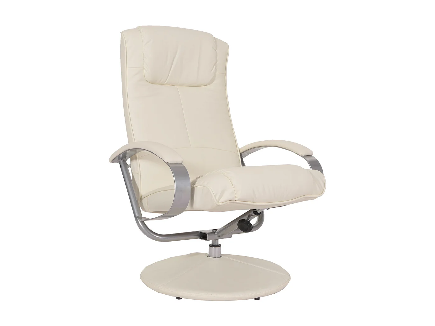Relaxfauteuil Siena met voetenbank,  crème-wit