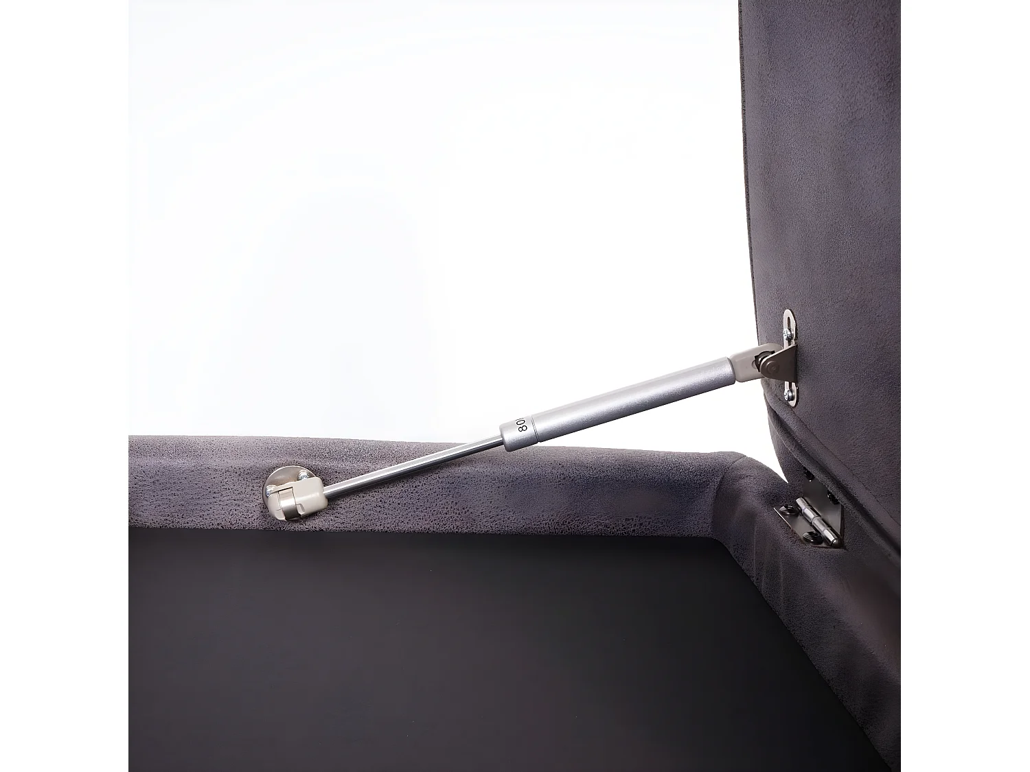 Relaxfauteuil Edmonton XXL,  donkergrijs, frame walnoot-look