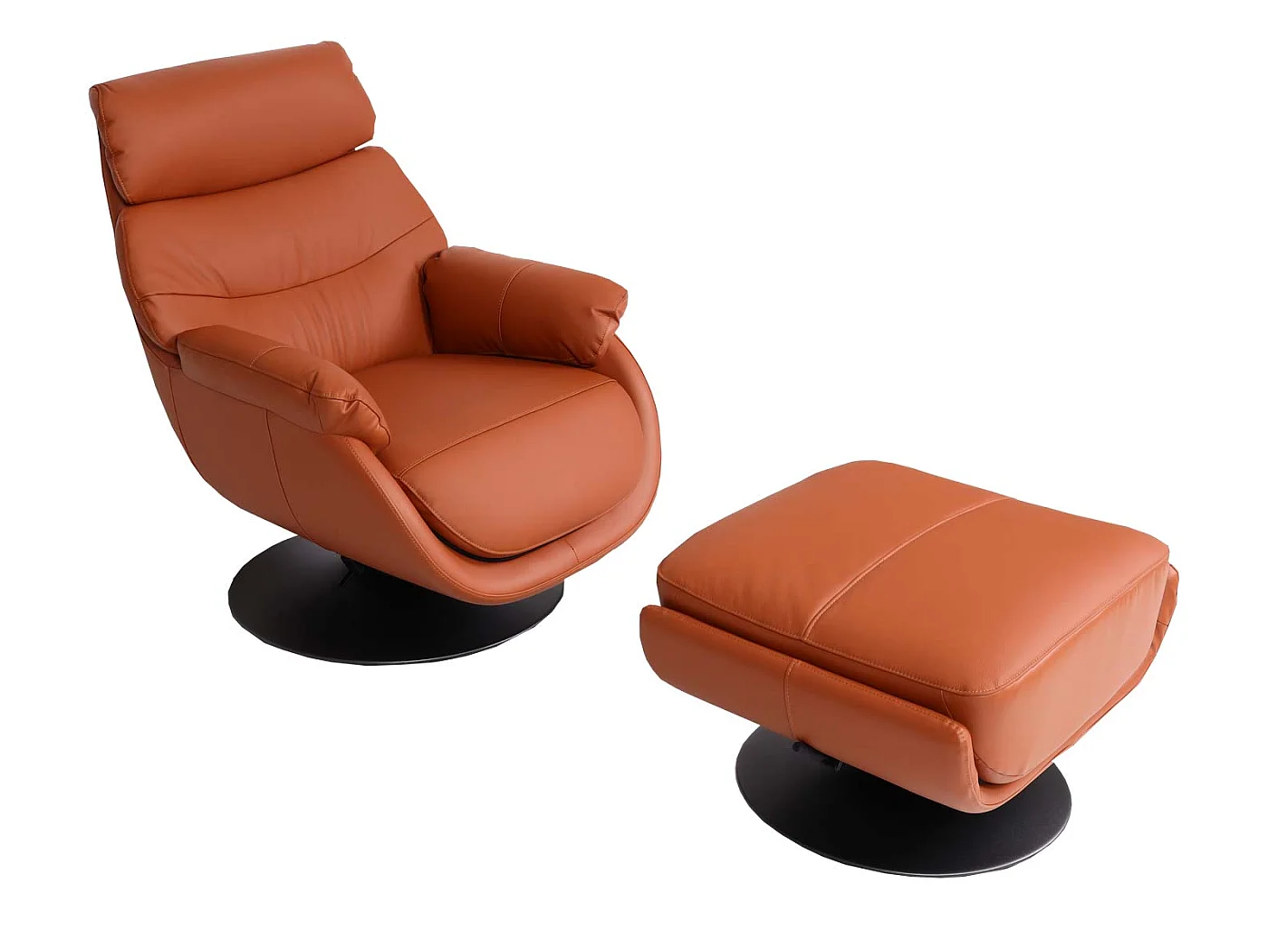 MCW-K99 recliner with footstool,  brown