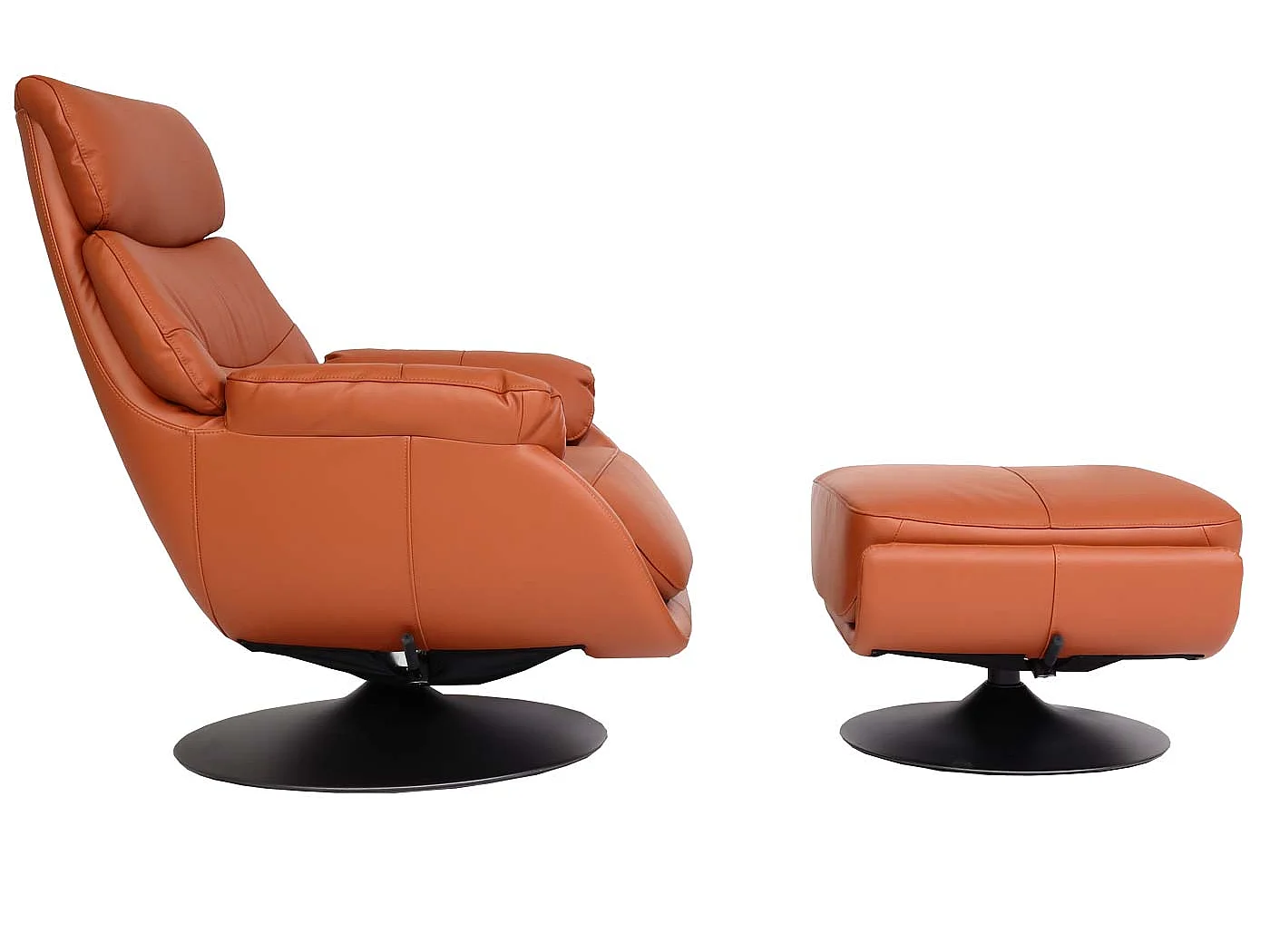 MCW-K99 recliner with footstool,  brown