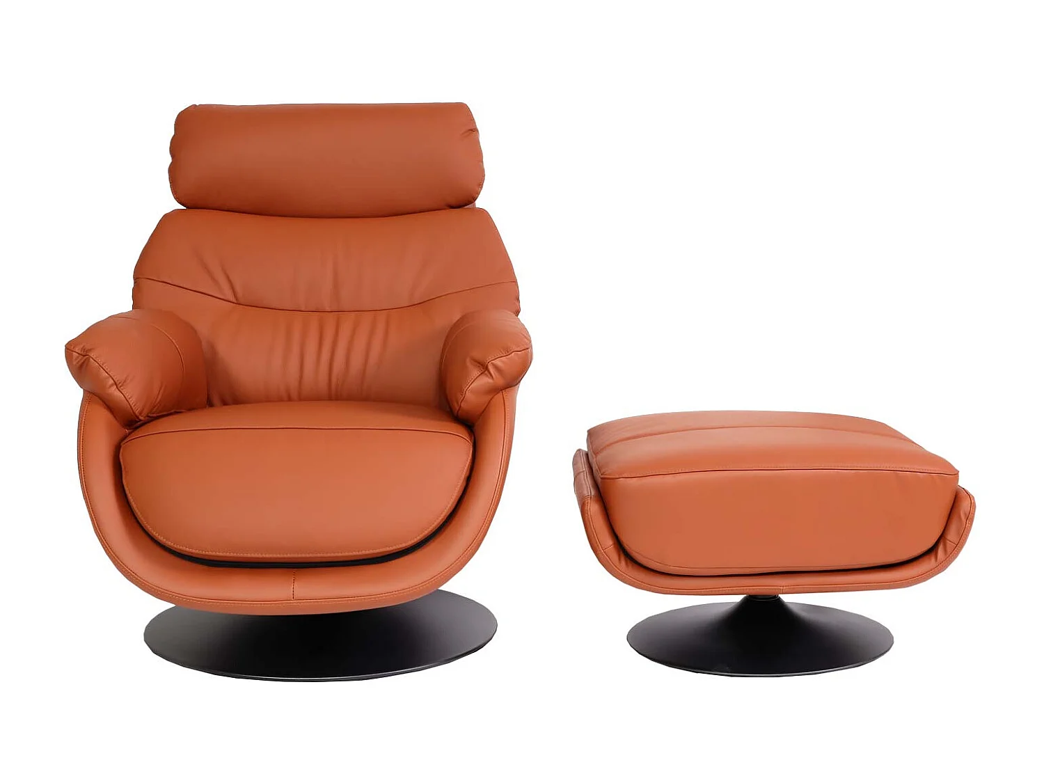 MCW-K99 recliner with footstool,  brown