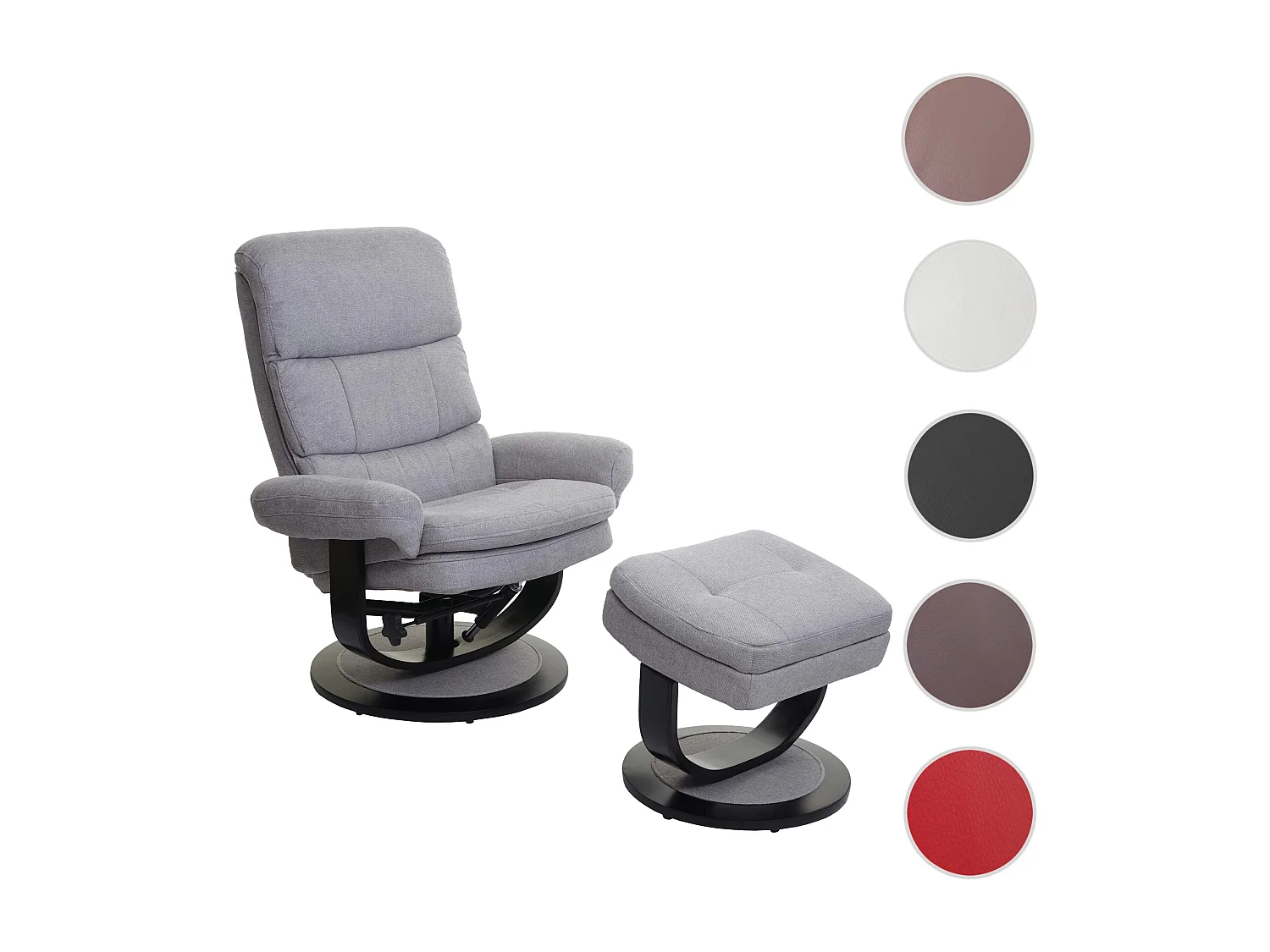 Leżanka MCW-C16,  tkanina/tekstylia jasnoszary