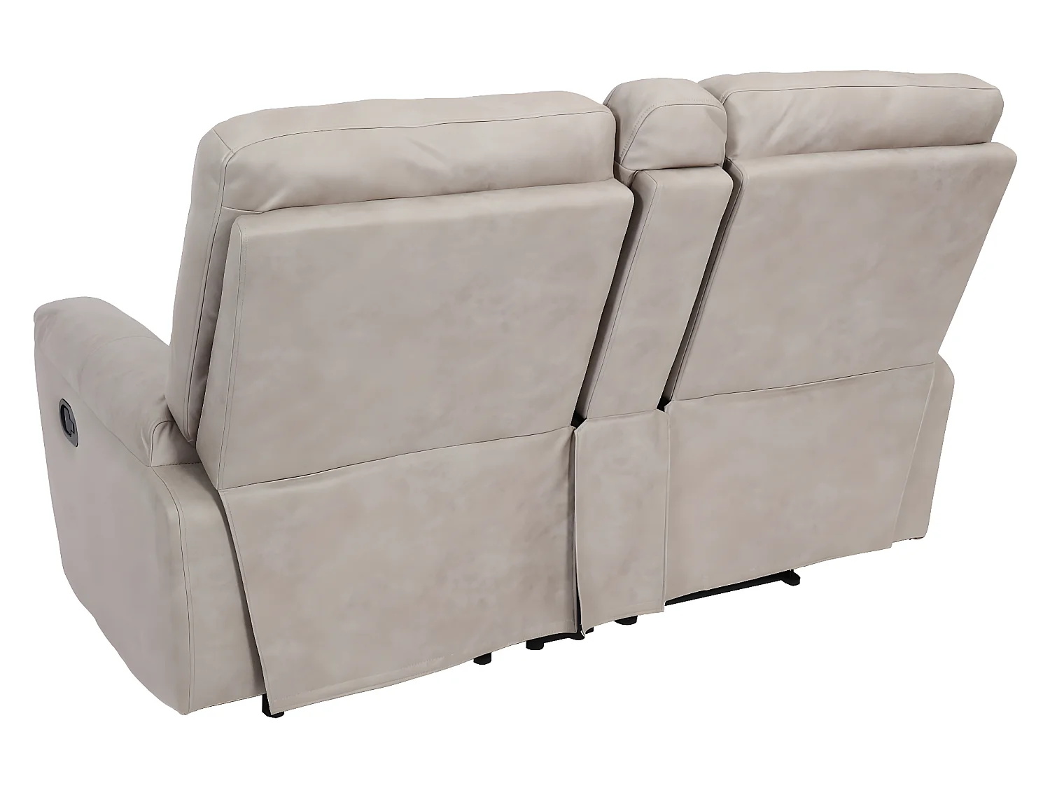 Poltrona da cinema 2 posti MCW-K17 regolabile tessuto grigio chiaro