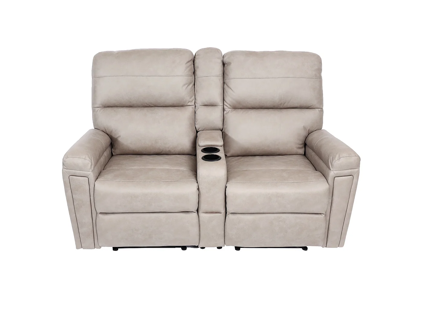 2-osobowy fotel kinowy MCW-K17,  tkanina/tekstylia jasnoszary