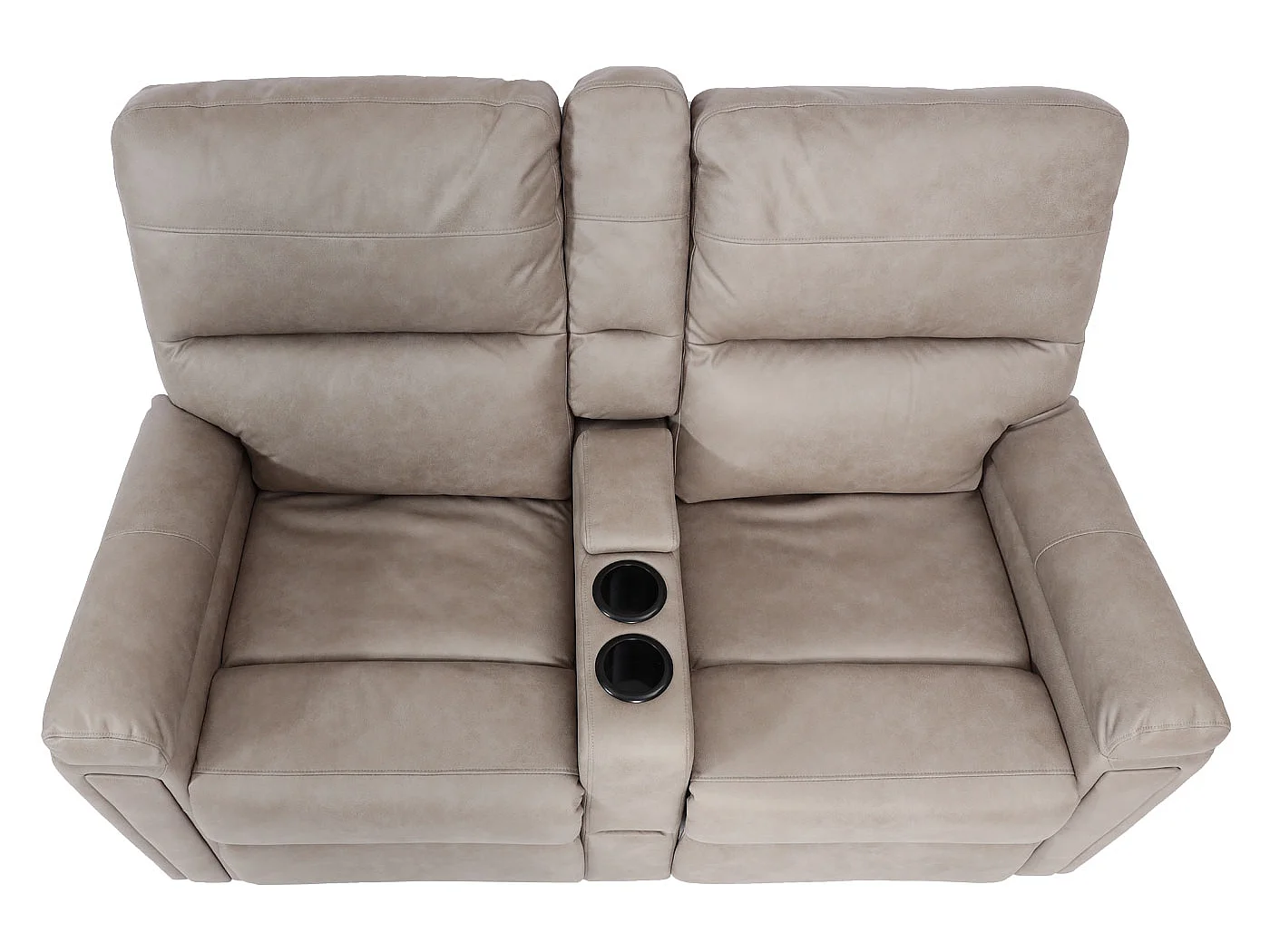 2-osobowy fotel kinowy MCW-K17,  tkanina/tekstylia jasnoszary