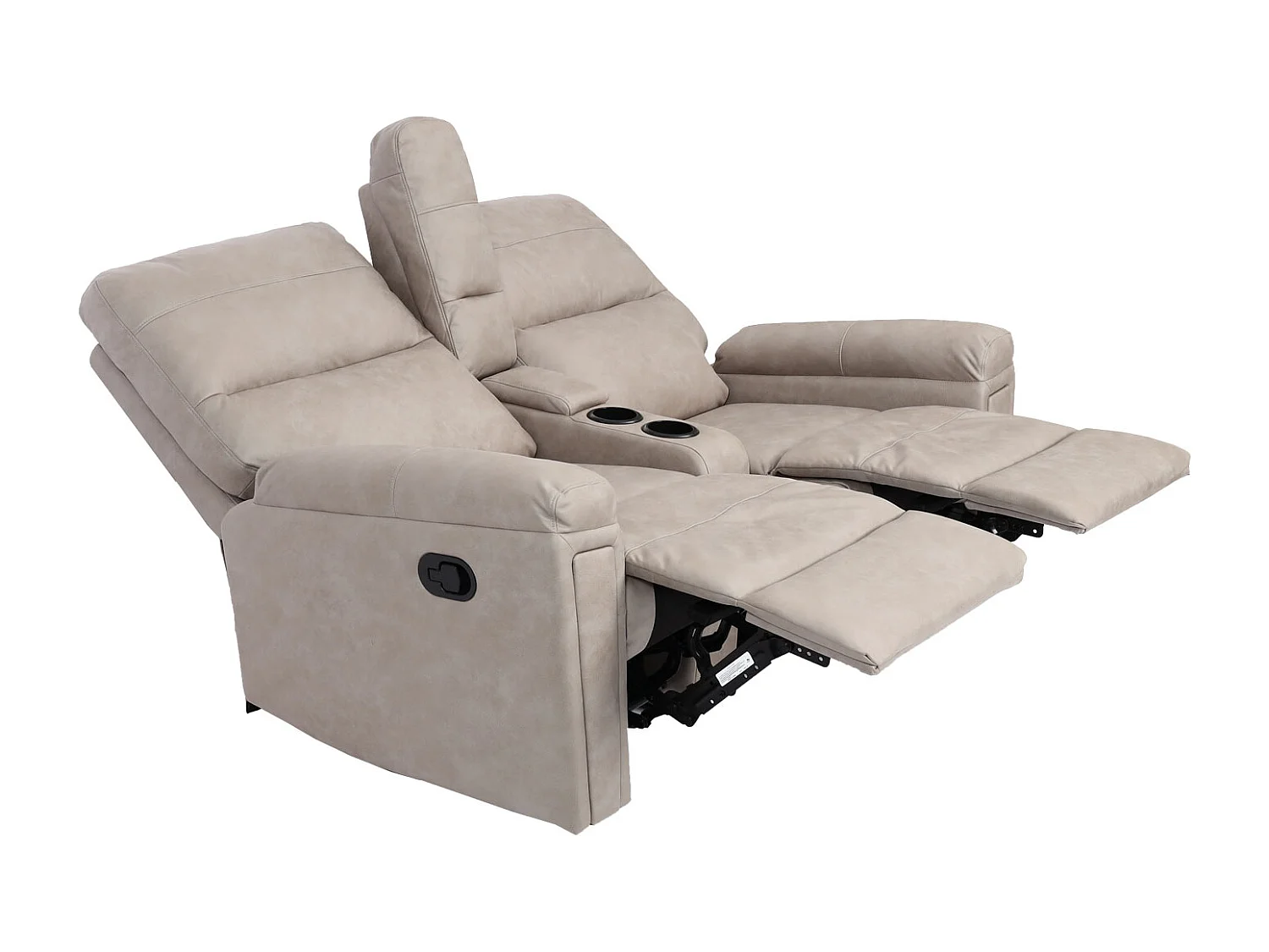 2-osobowy fotel kinowy MCW-K17,  tkanina/tekstylia jasnoszary