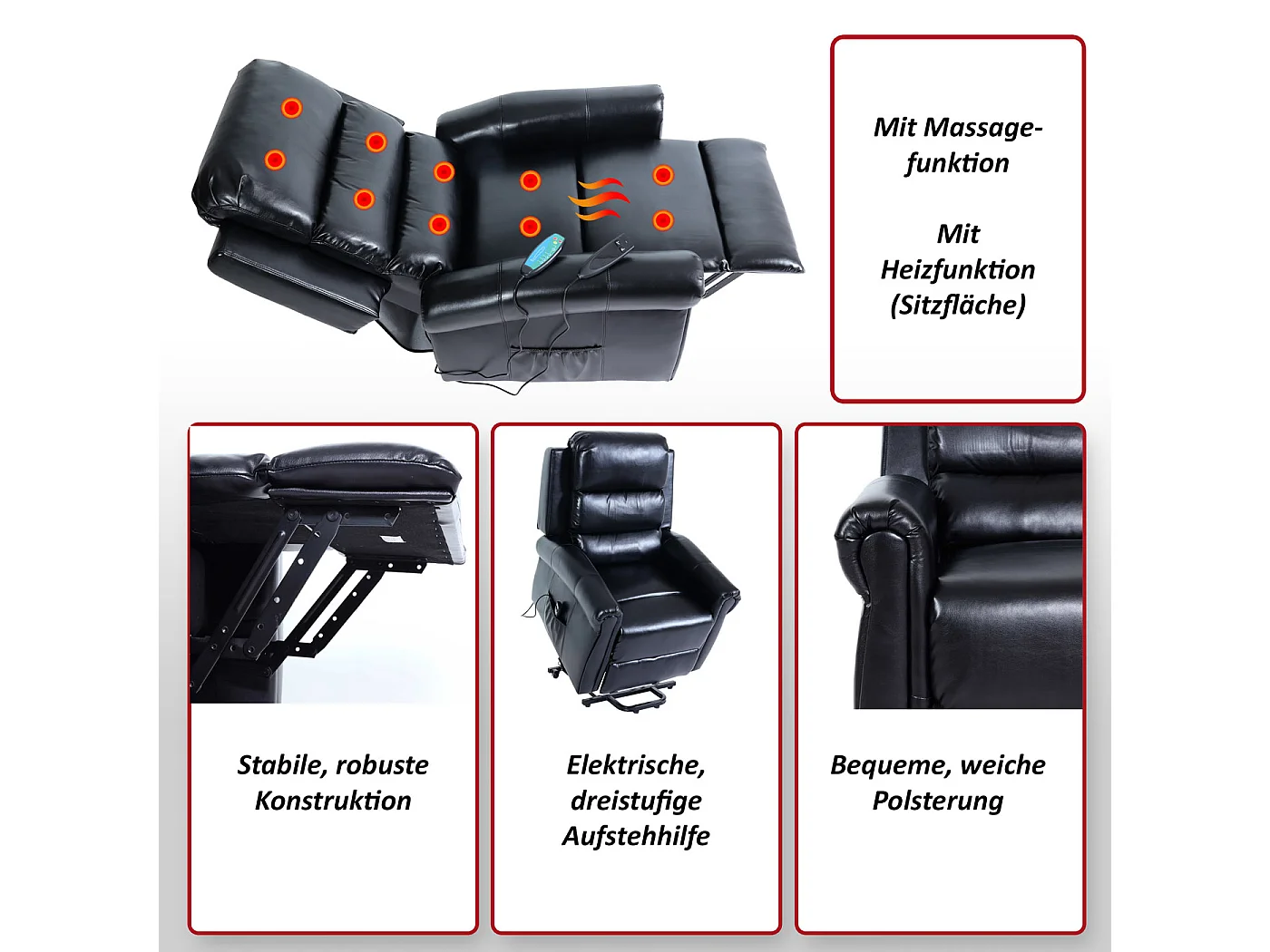 Fernsehsessel MCW-K63, Schwarz
