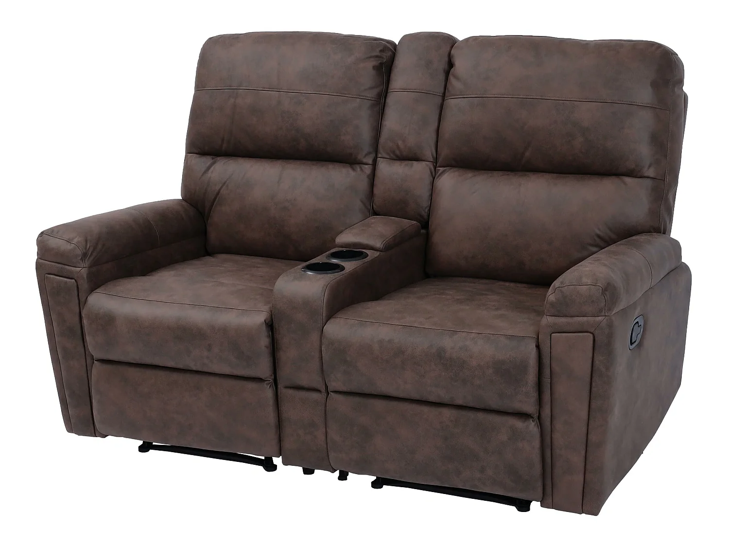 2-osobowy fotel kinowy MCW-K17,  tkanina/tekstylia brązowy