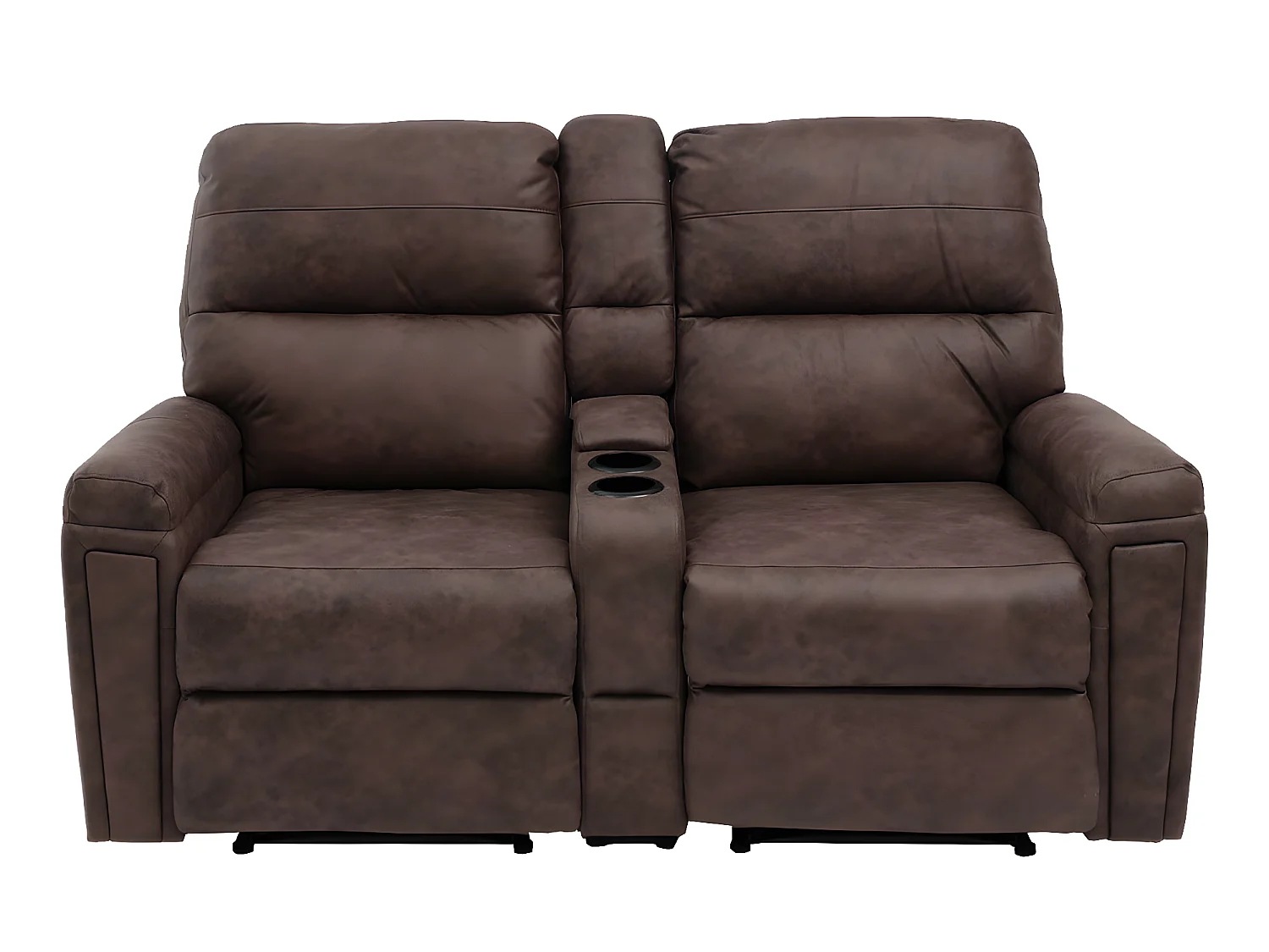 2-osobowy fotel kinowy MCW-K17,  tkanina/tekstylia brązowy