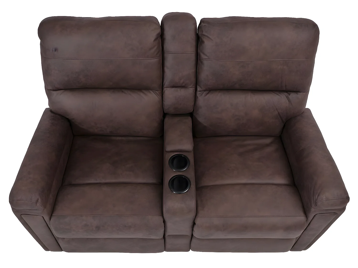 2-osobowy fotel kinowy MCW-K17,  tkanina/tekstylia brązowy