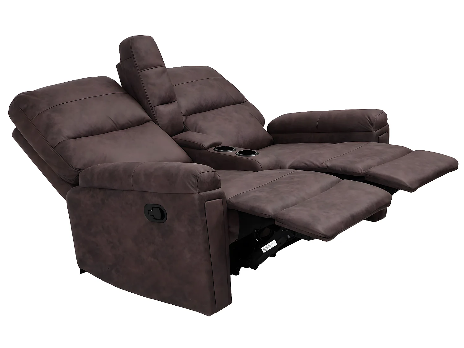 2-osobowy fotel kinowy MCW-K17,  tkanina/tekstylia brązowy