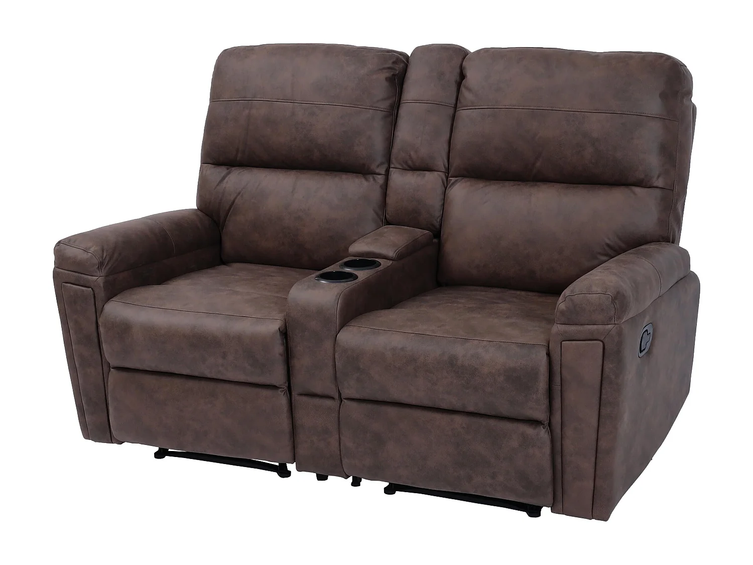 2-osobowy fotel kinowy MCW-K17,  tkanina/tekstylia brązowy