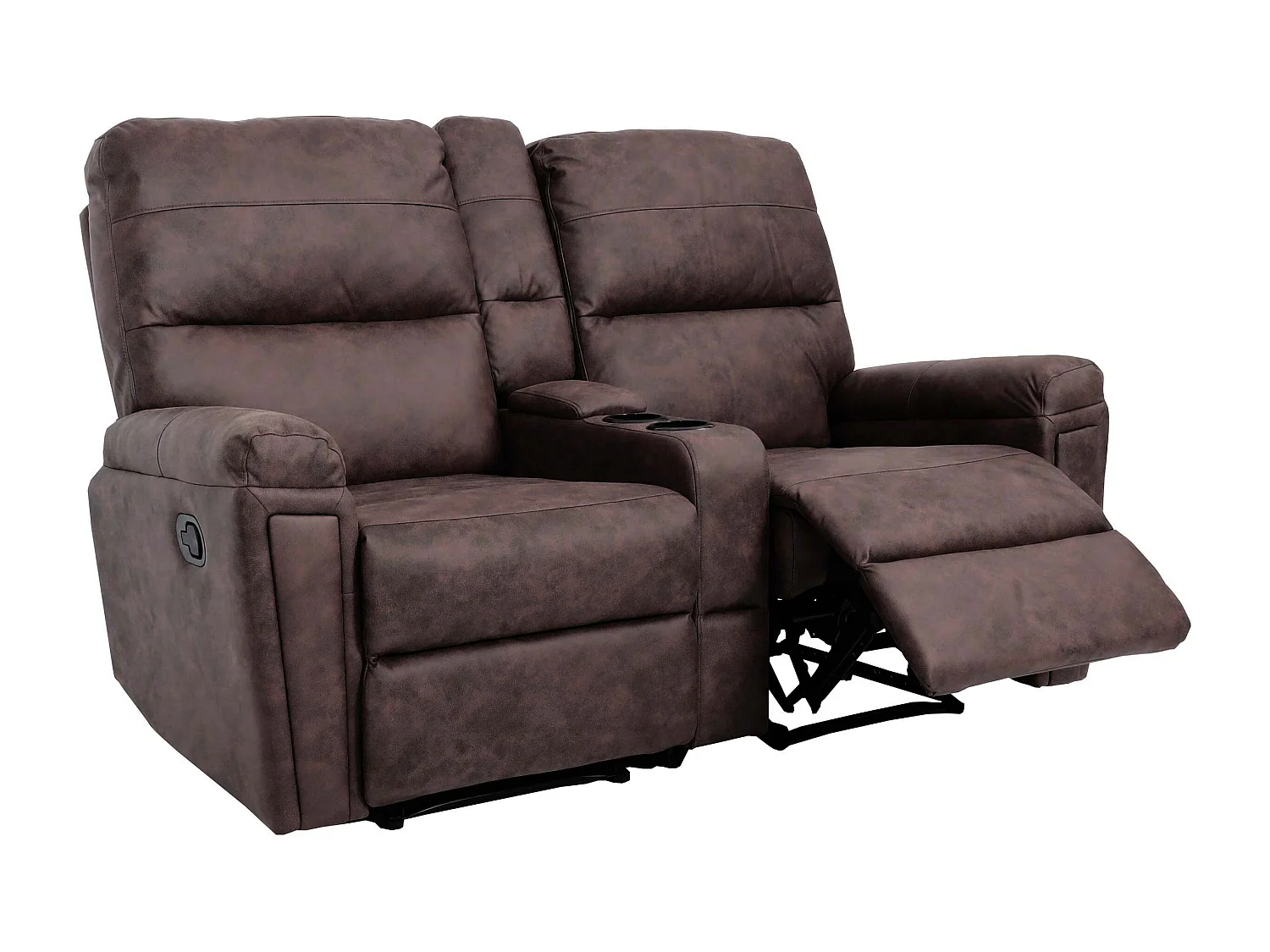 2-osobowy fotel kinowy MCW-K17,  tkanina/tekstylia brązowy