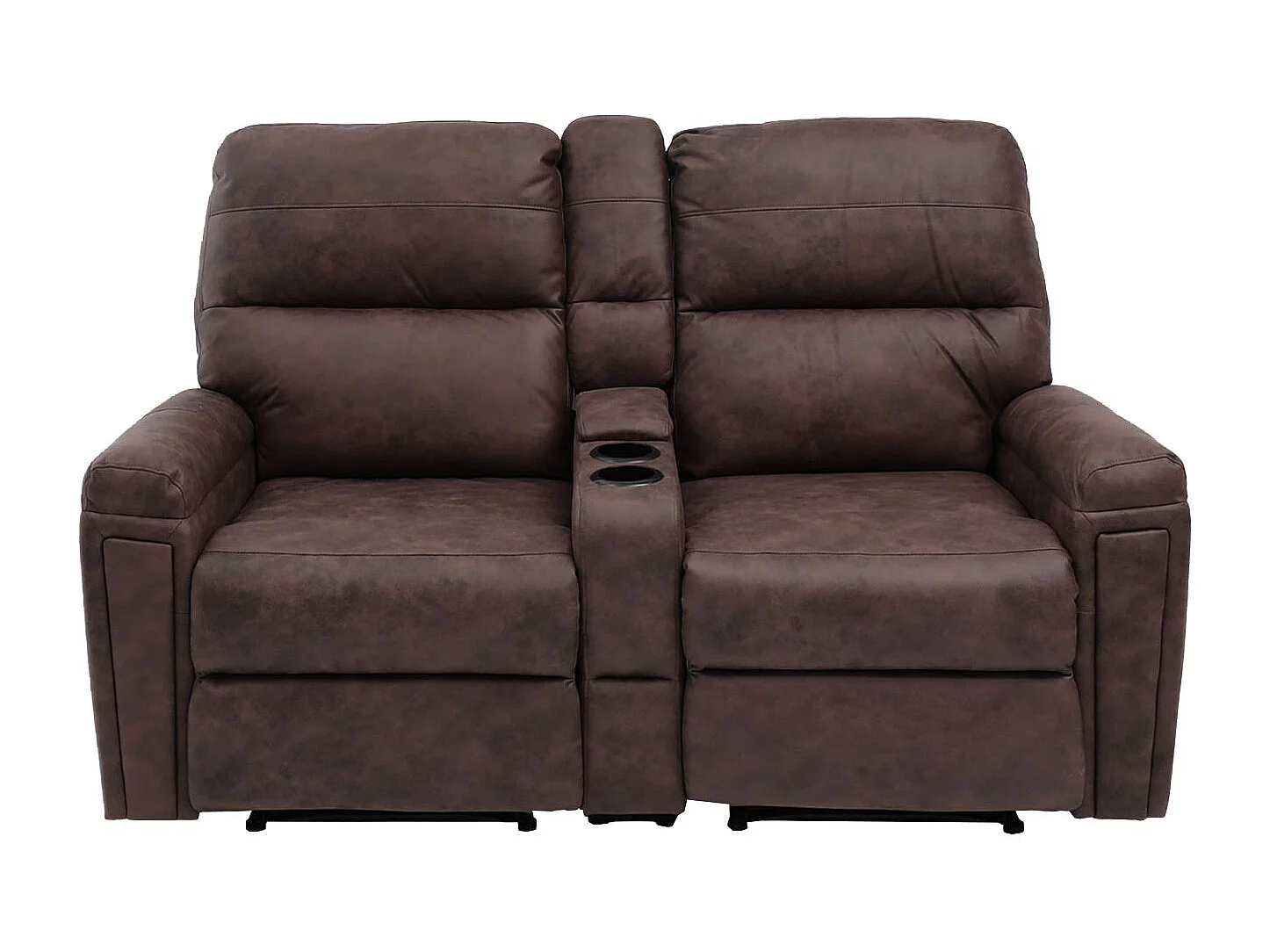 2-osobowy fotel kinowy MCW-K17,  tkanina/tekstylia brązowy