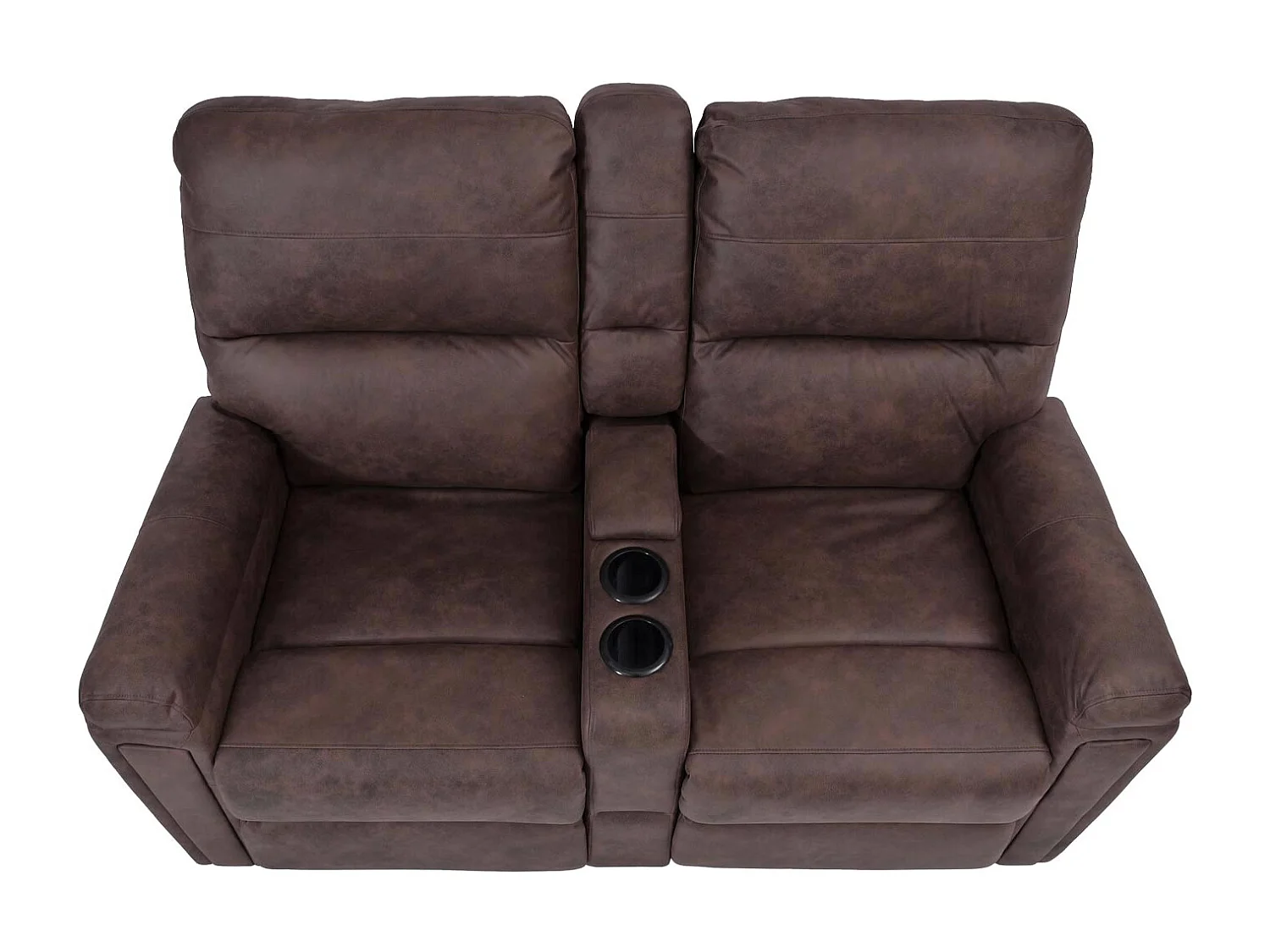 2-osobowy fotel kinowy MCW-K17,  tkanina/tekstylia brązowy