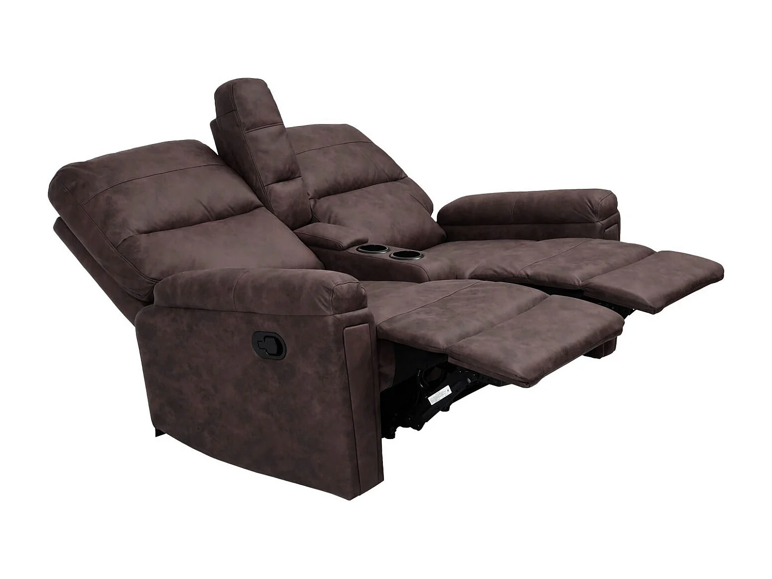 2-osobowy fotel kinowy MCW-K17,  tkanina/tekstylia brązowy