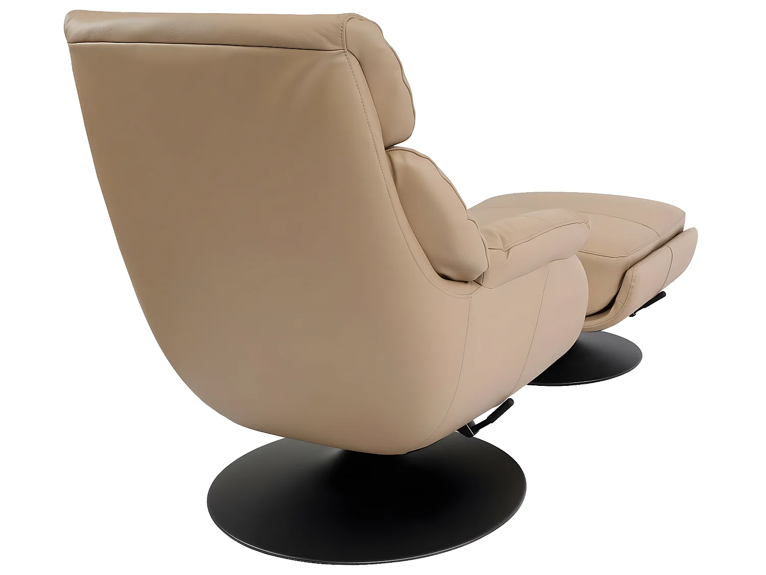 Relaxsessel mit Hocker MCW-K99, Taupe