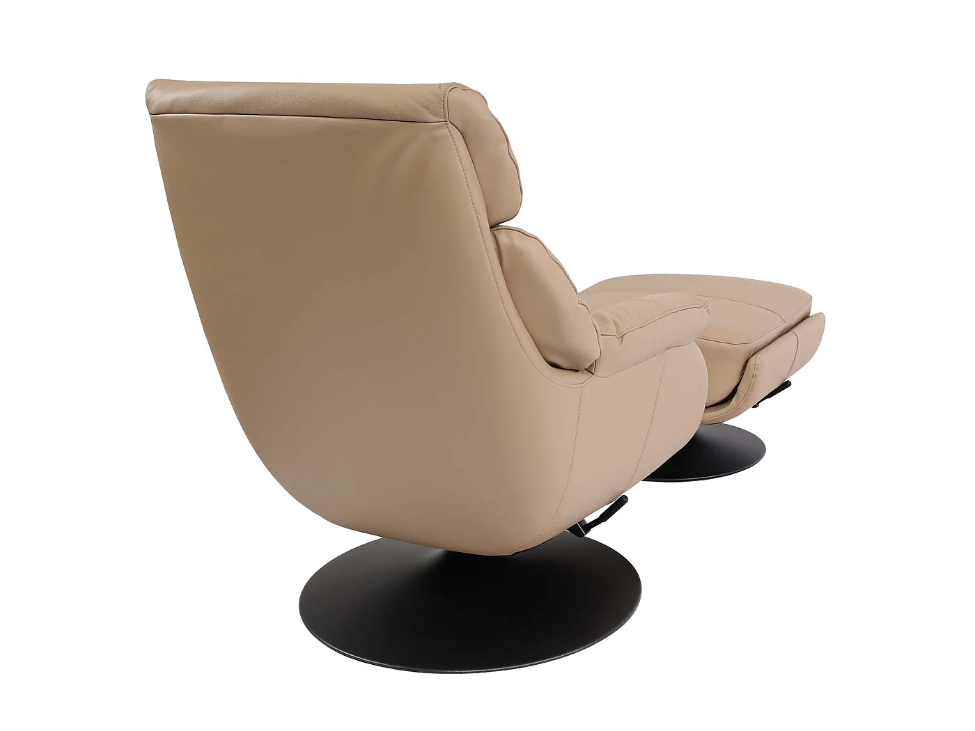 Relaxsessel mit Hocker MCW-K99, Taupe