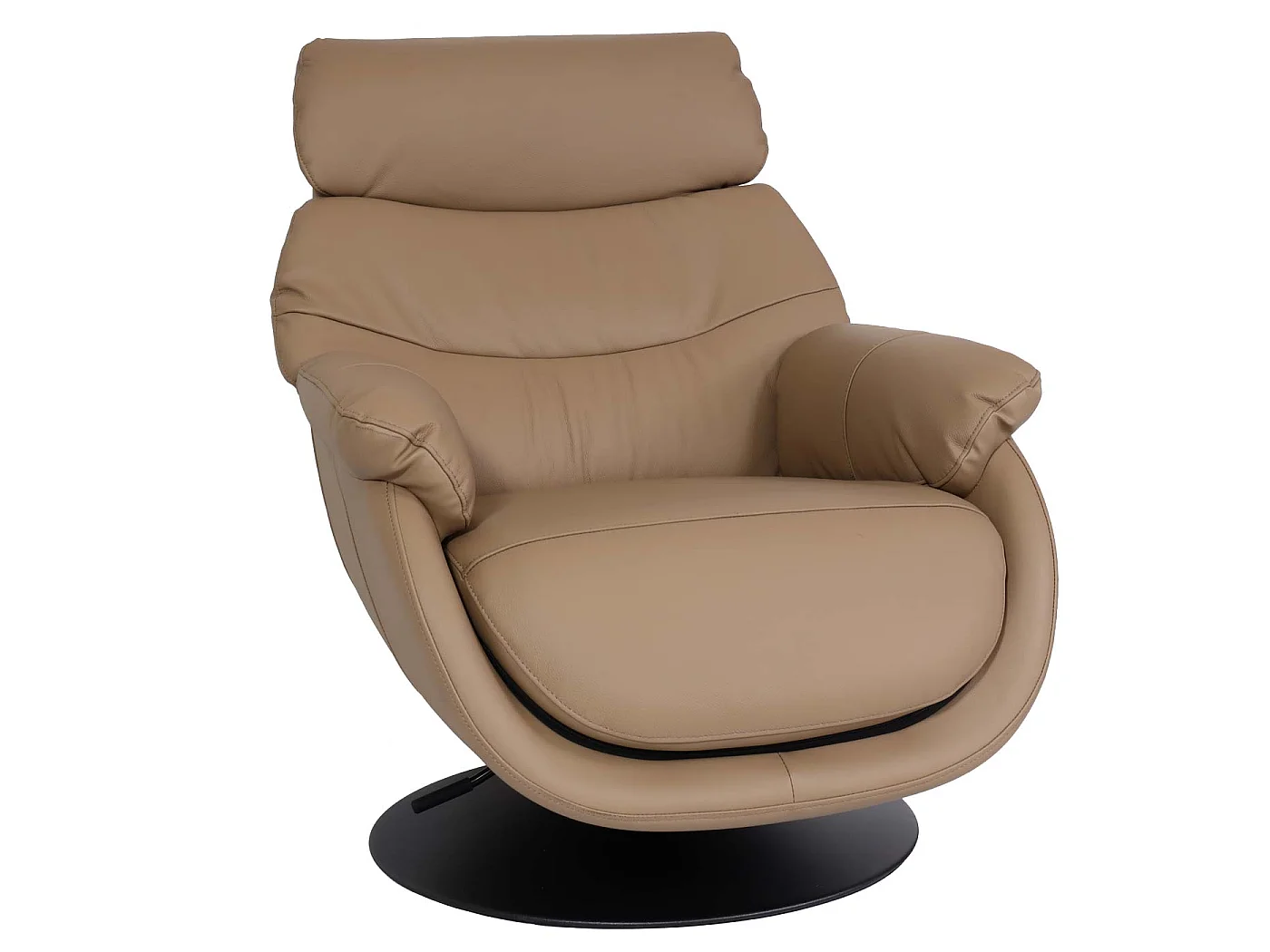 Relaxsessel mit Hocker MCW-K99, Taupe