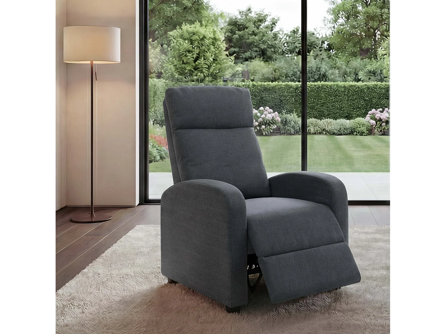 Fotel relaksacyjny MCW-F76,  jasnoszary