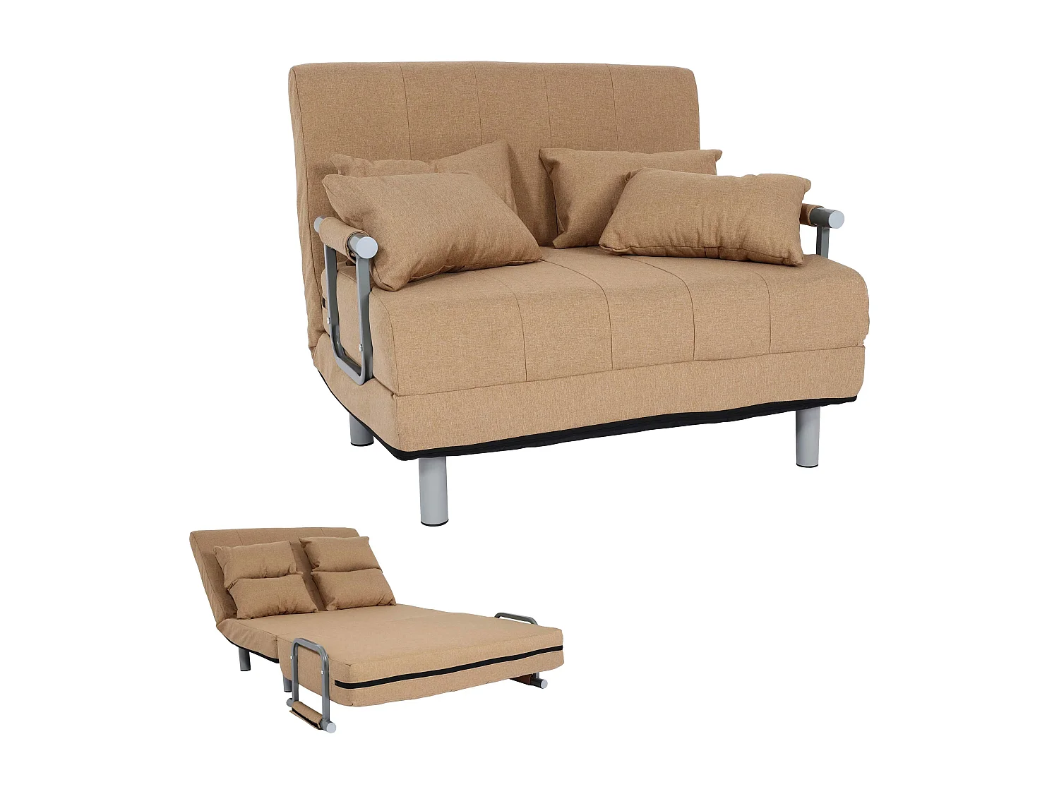 Slaapstoel MCW-K29,  crème-beige