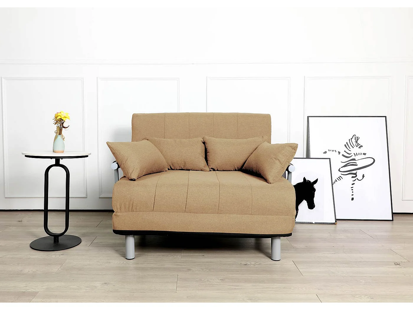 Slaapstoel MCW-K29,  crème-beige