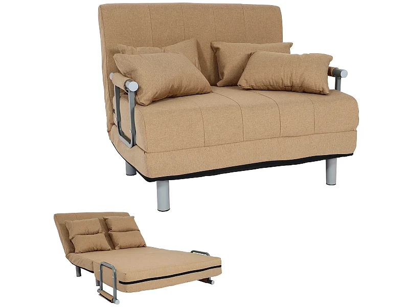 Schlafsessel MCW-K29, Creme-beige