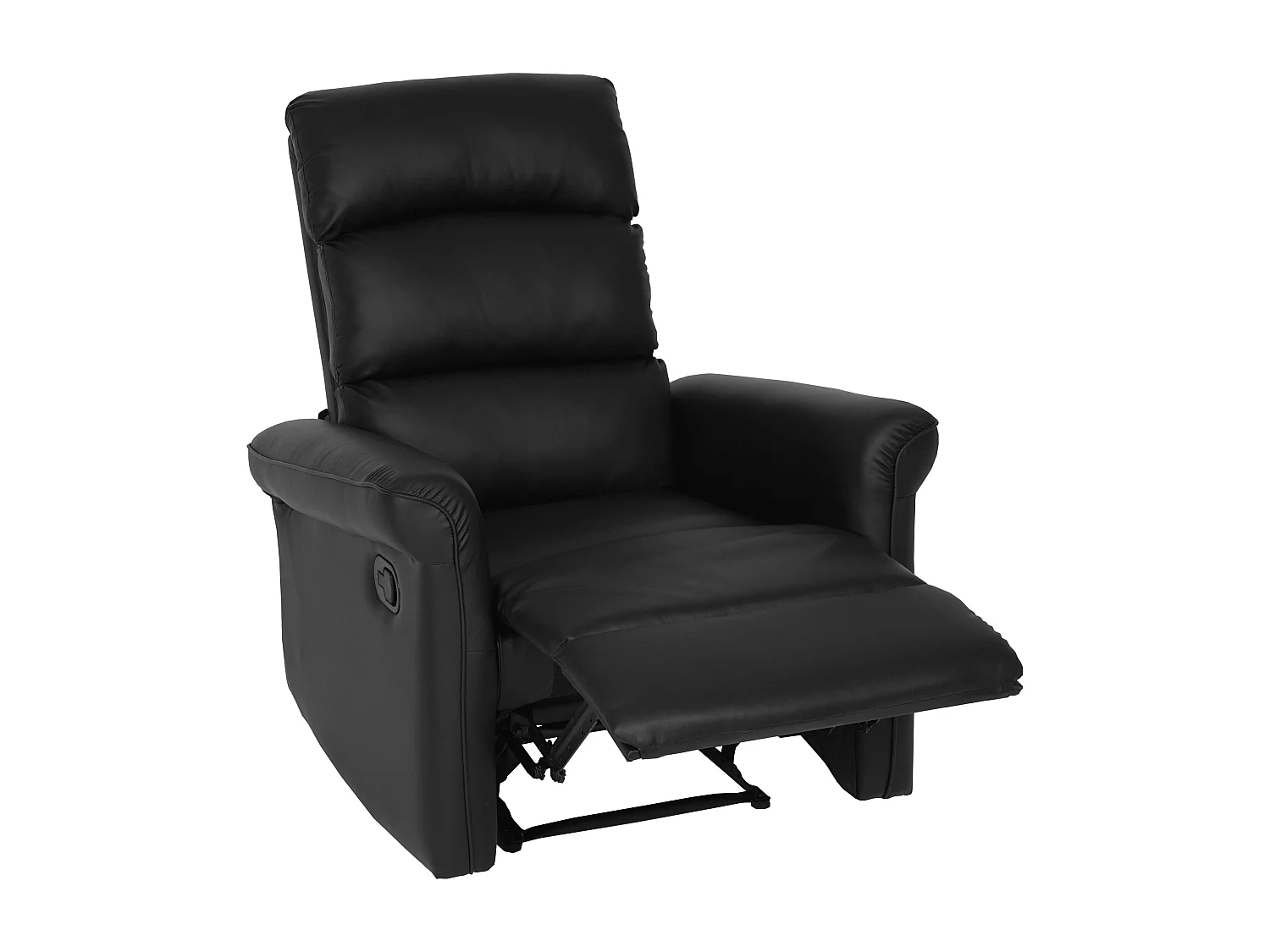 Poltrona relax reclinabile MCW-J96 ecopelle 104x84x90cm nero