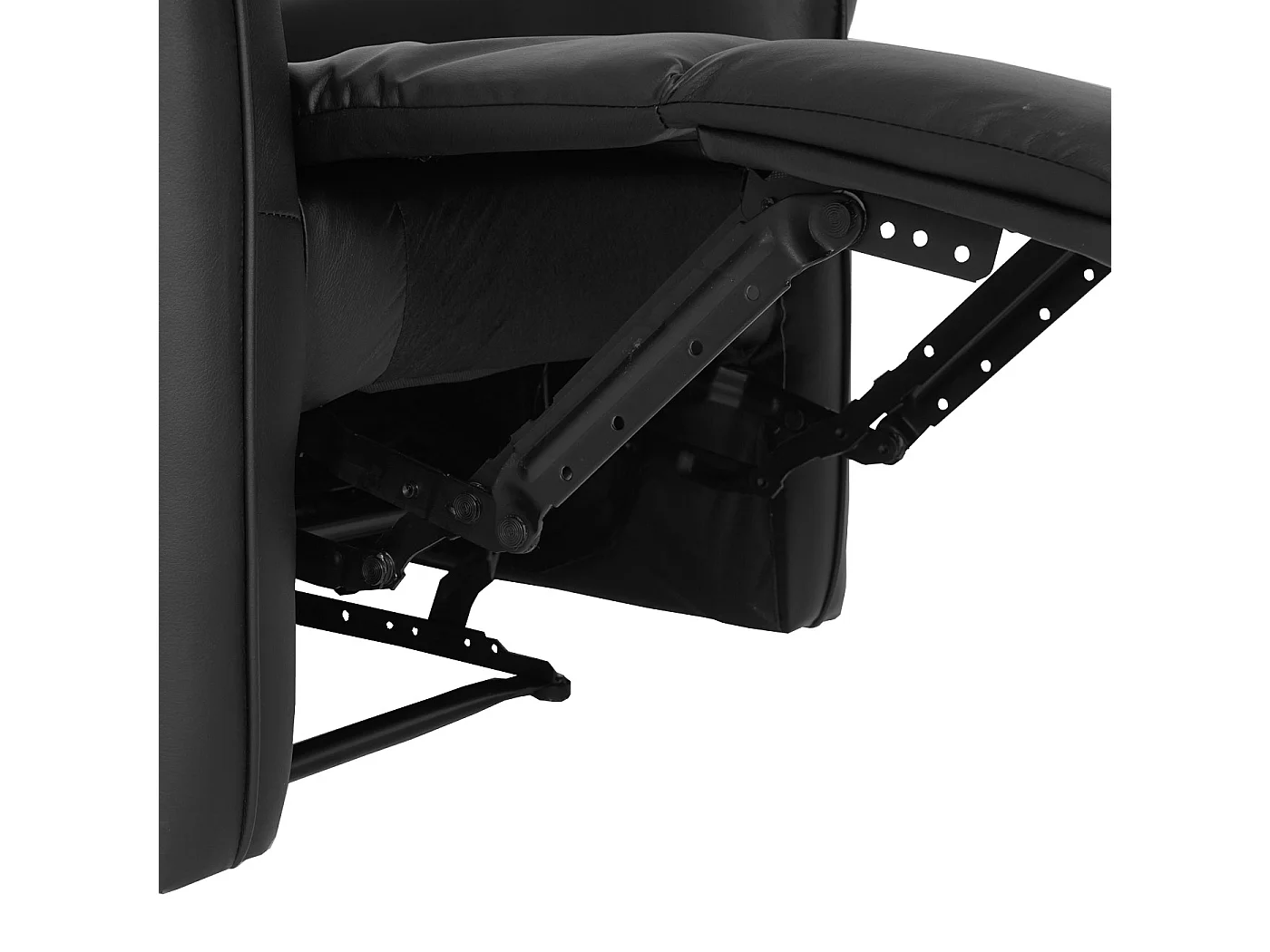 Poltrona relax reclinabile MCW-J96 ecopelle 104x84x90cm nero