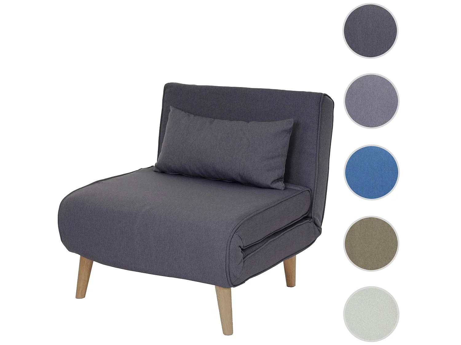 Schlafsessel MCW-D35, Dunkelgrau