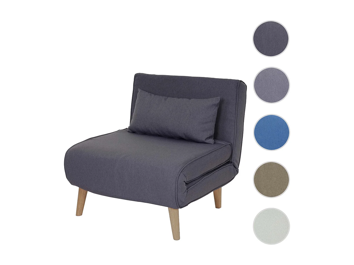 Slaapstoel MCW-D35,  donkergrijs