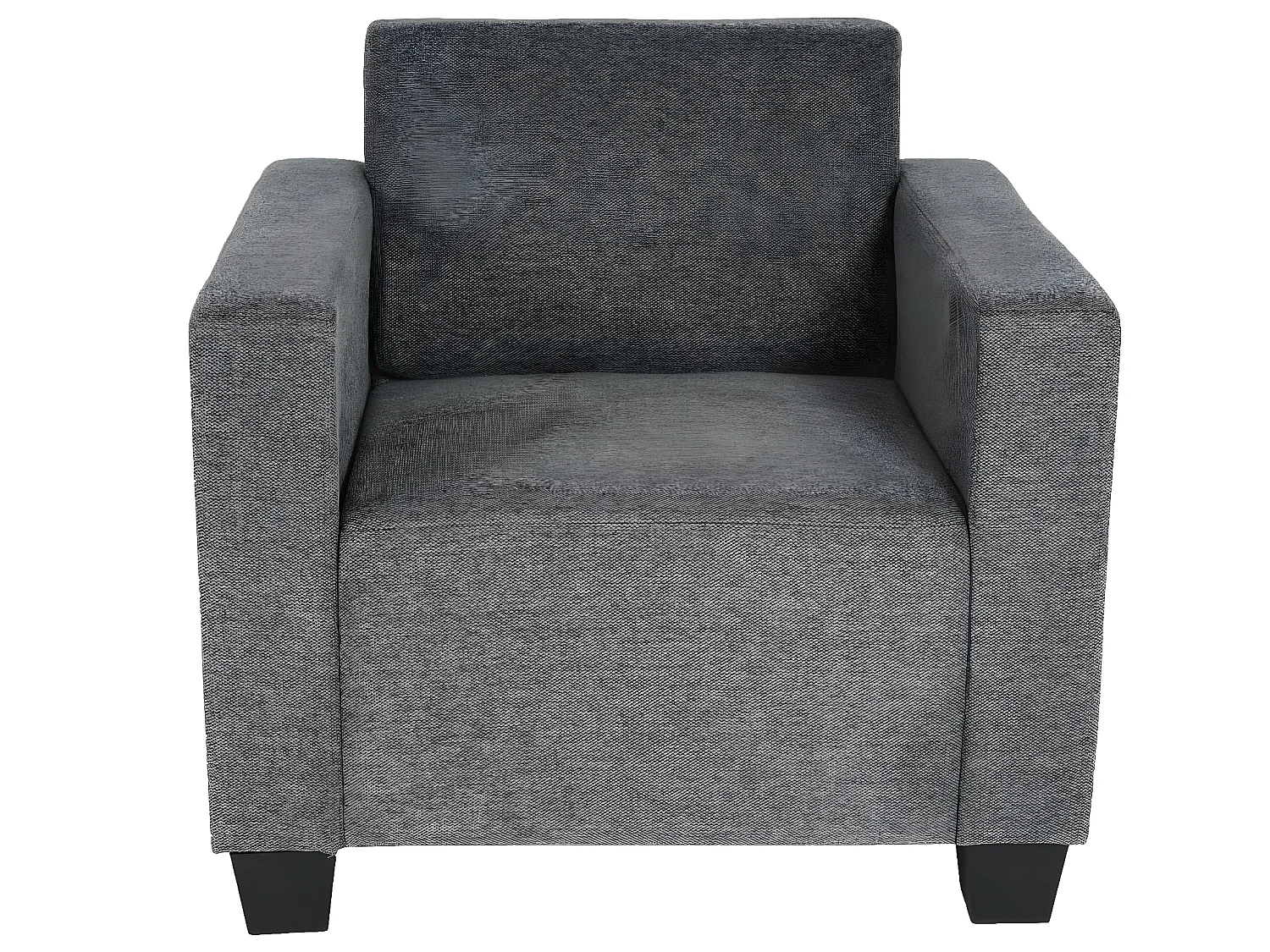Fauteuil met voetenbank Moncalieri,  grijs