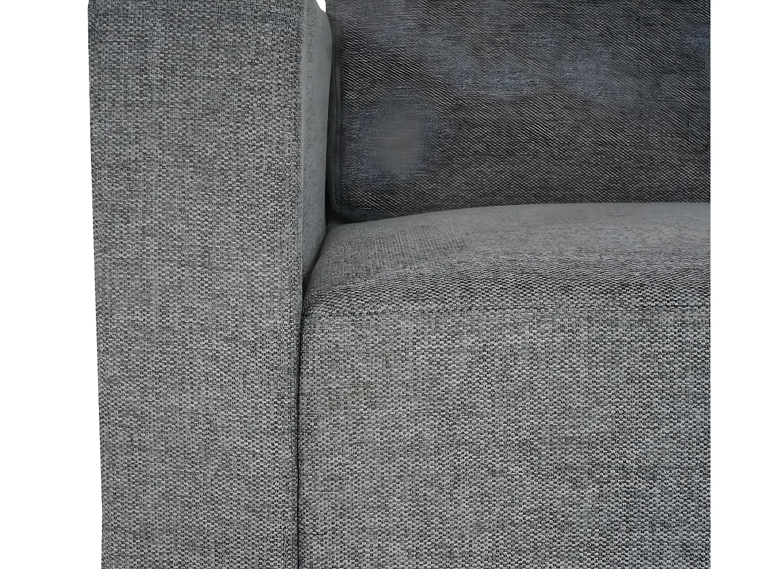 Fauteuil met voetenbank Moncalieri,  grijs