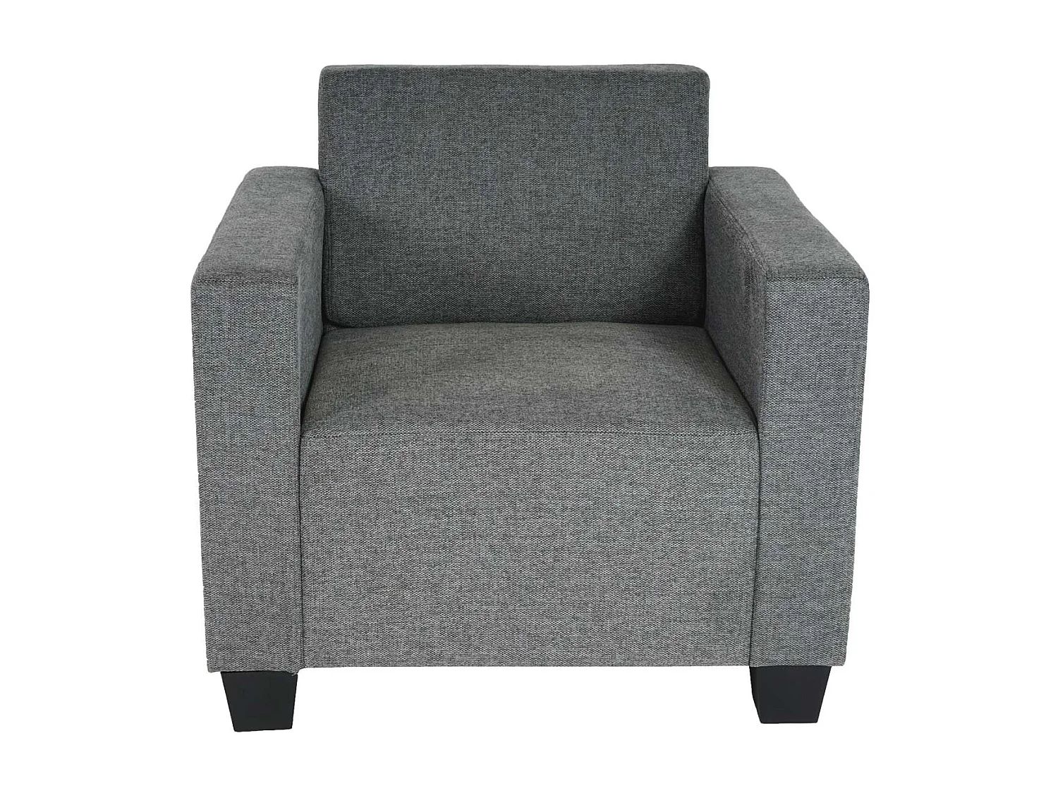 Moncalieri armchair with ottoman,  grey